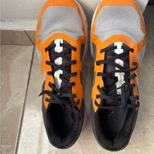 Orange and Gray Athletic Shoes
